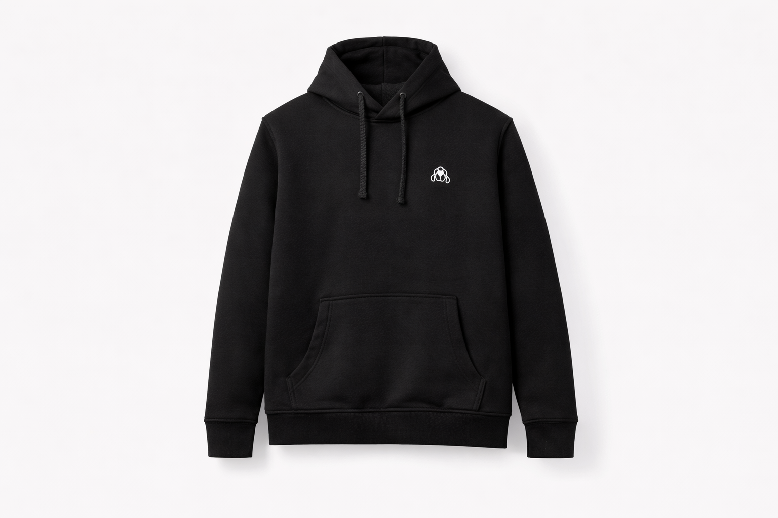 Sudadera Negra Capucha Black Beagle