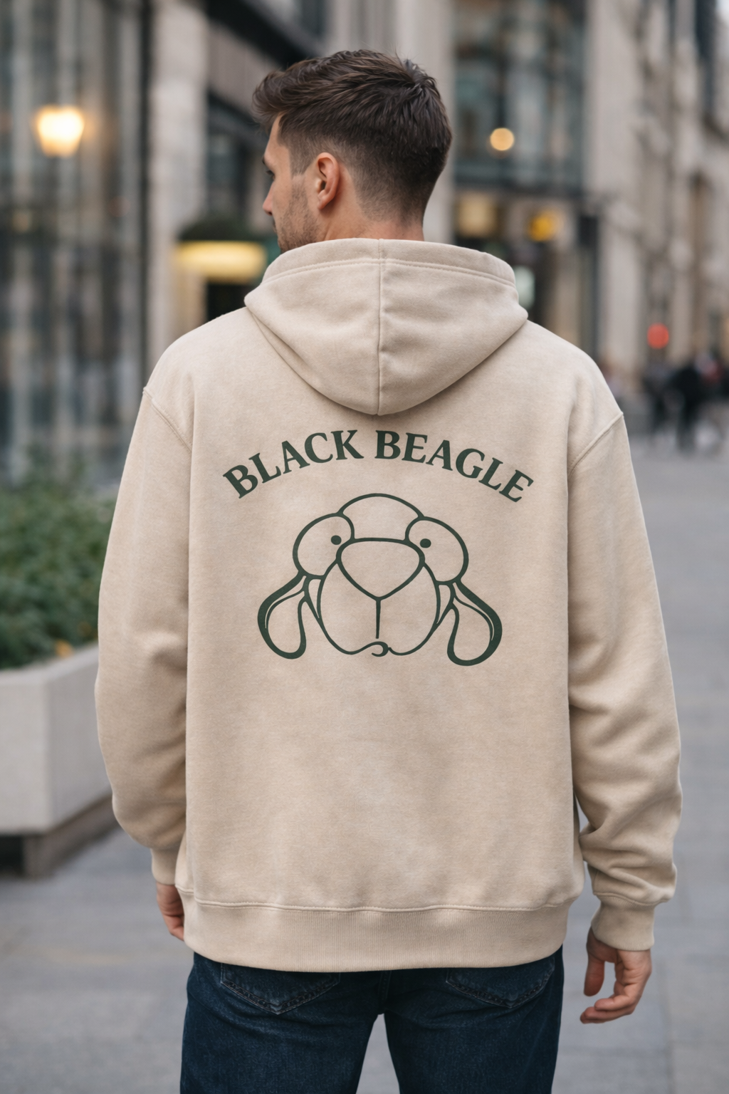 Sudadera Arena Capucha Black Beagle