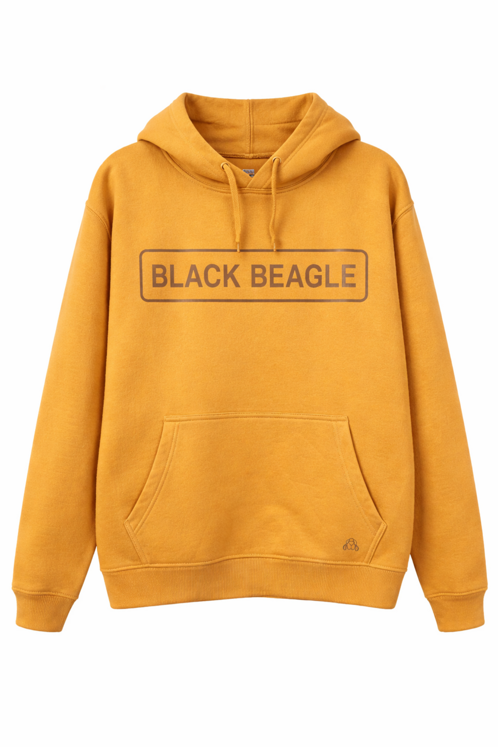 Sudadera Mostaza Capucha Black Beagle