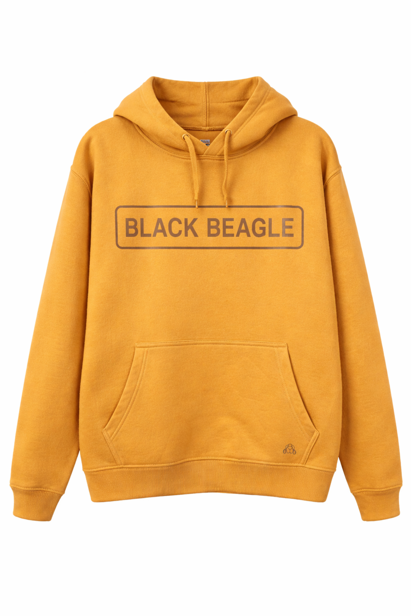 Sudadera Mostaza Capucha Black Beagle