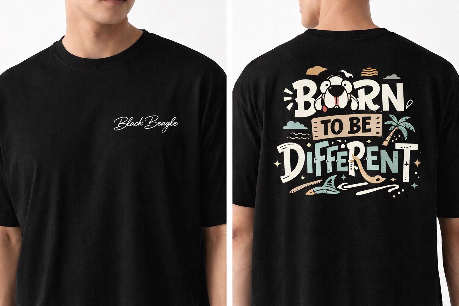Camiseta unisex Negra diferent
